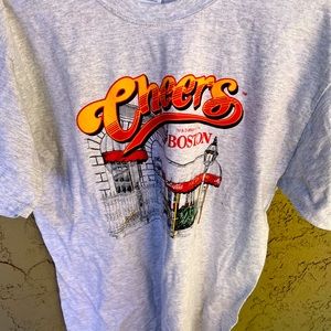 Vintage Cheers Boston XL Grey T-Shirt NBC Ted Danson